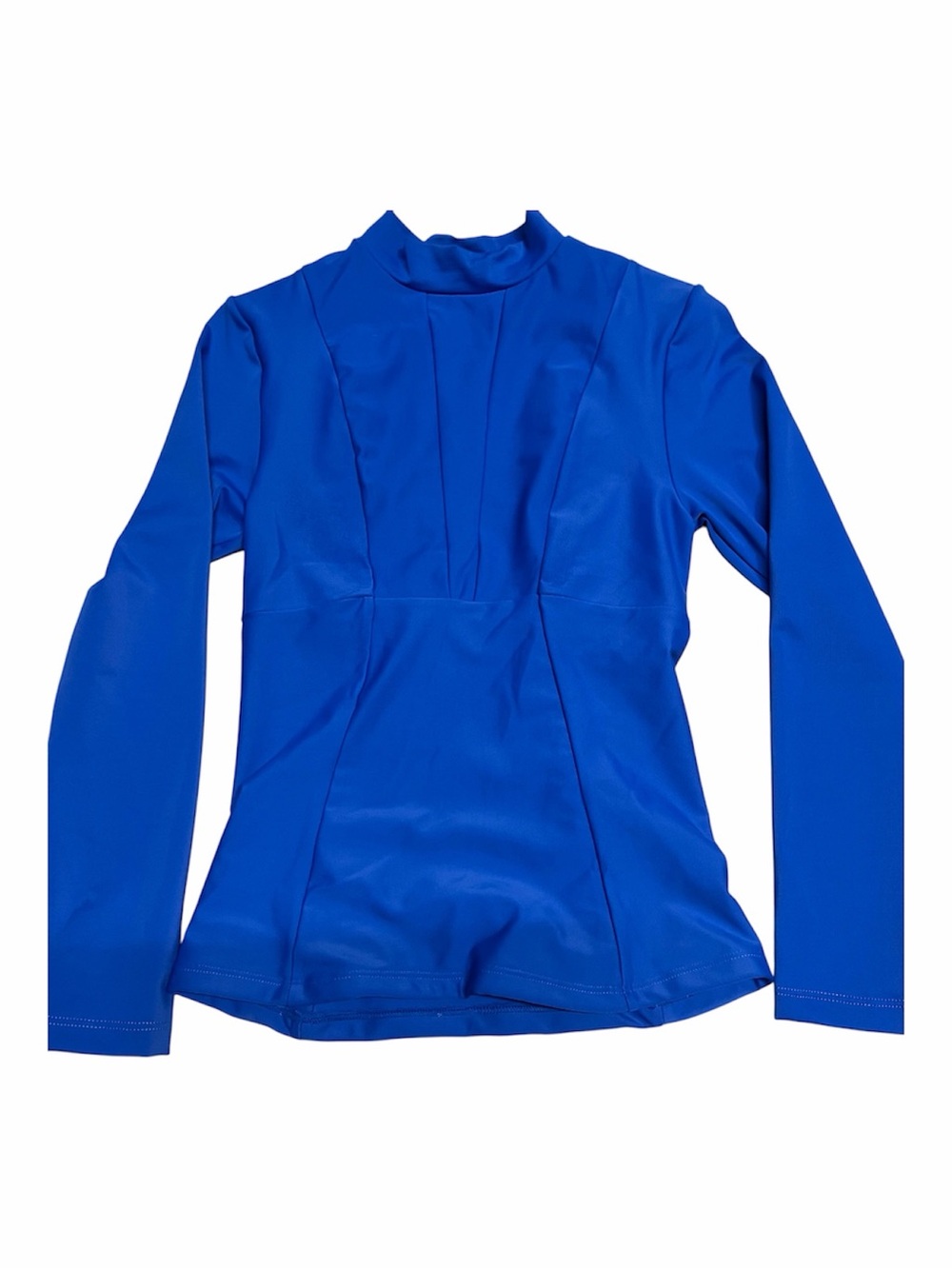 NEW Mikoh “Lowers” Women’s Long Sleeve Rash Guard Swim Shirt in Blue Size XS